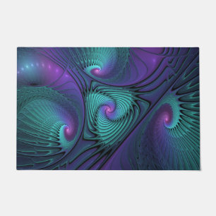Tapete O roxo encontra a arte abstrata moderna do Fractal