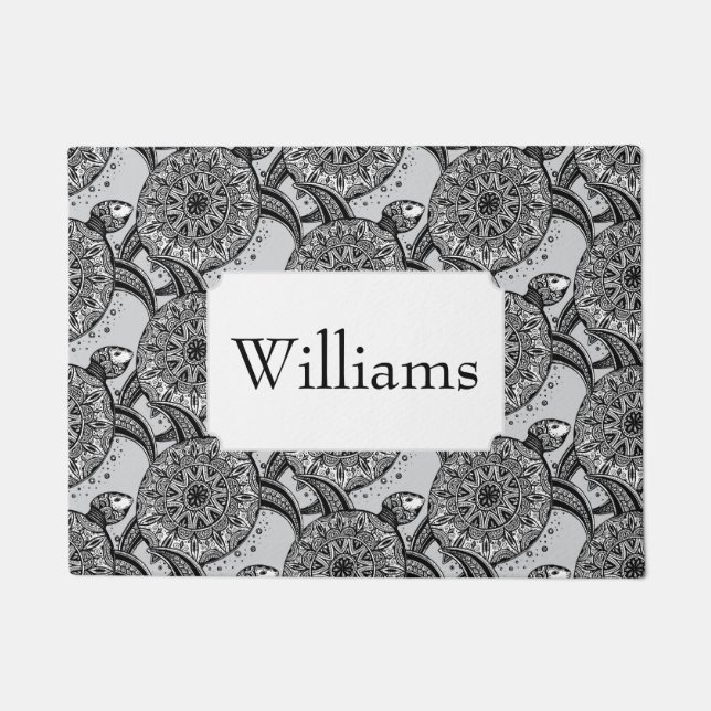 Tapete O teste padrão | da tartaruga do estilo adiciona (Frente)