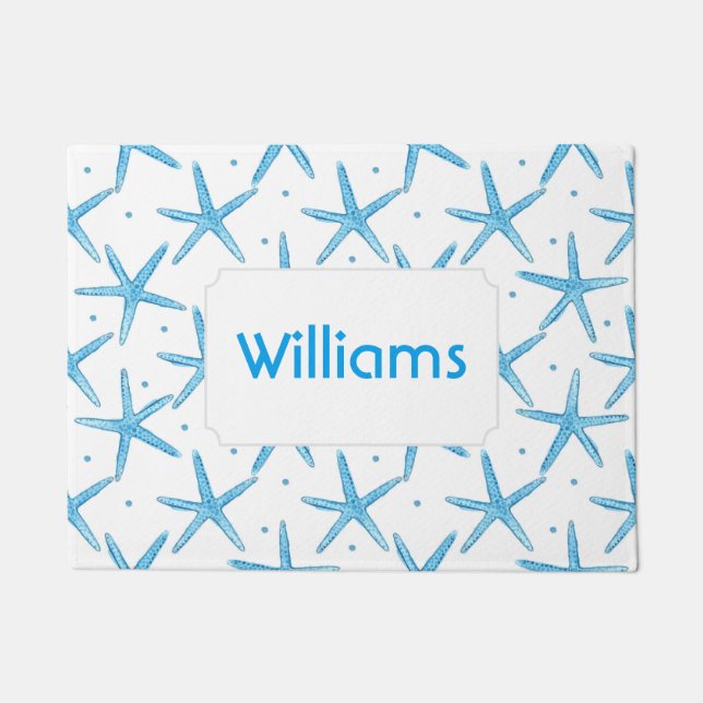 Tapete O teste padrão de estrelas azul | do mar da (Frente)