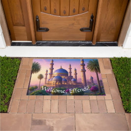 Tapete Oásis do Castelo Minaret Bem-vindo