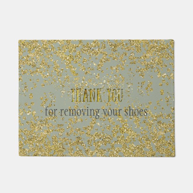 Tapete Obrigado Por Remover A Matriz De Calçados (Frente)