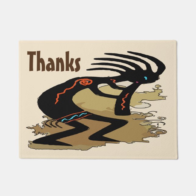 Tapete Obrigados, editar texto, Cocopelli (Frente)