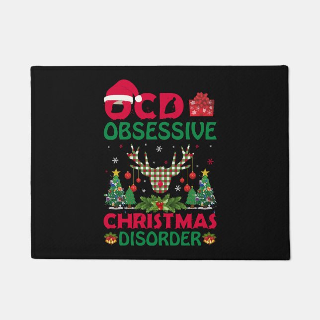 Tapete Ocd Obsessivo Perturbação de Natal (Frente)