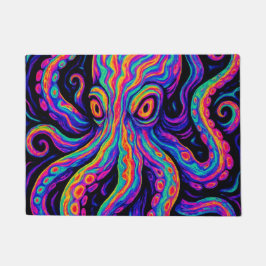 Tapete Octopus Colorido Trippy