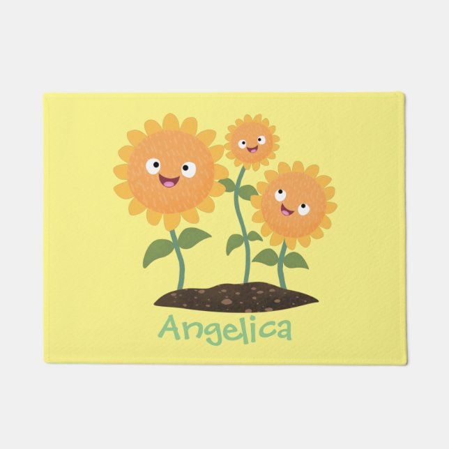 Tapete Óculos de desenho animados bonitos e felizes (Frente)