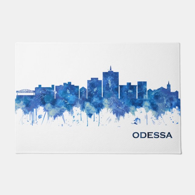 Tapete Odessa Texas Skyline Blue (Frente)