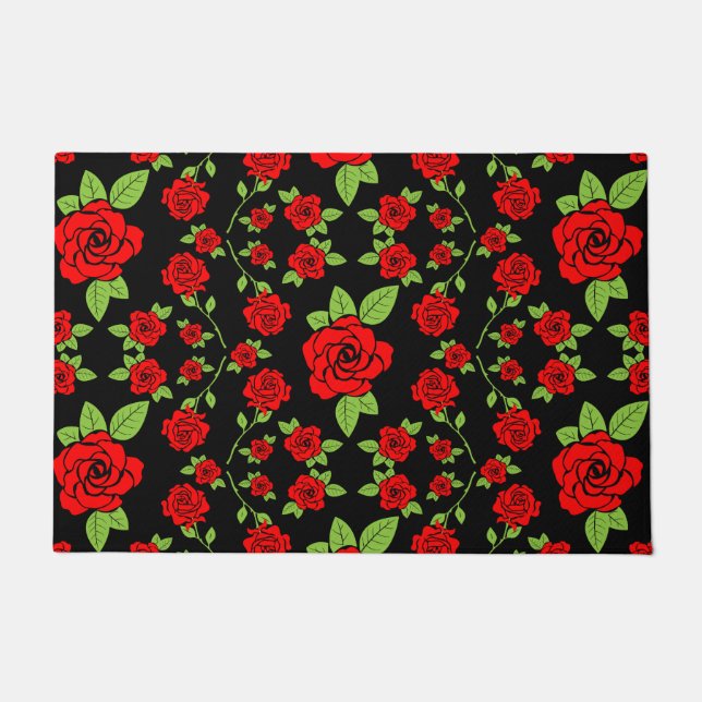 Tapete Ofertas para a casa de padrões rosa (Frente)
