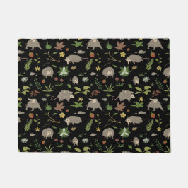 Tapete Ogambás em Preto Berry Field