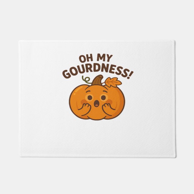 Tapete Oh Meu Deus! - Pumpkin Surpreso Kawaii Art Cl (Frente)