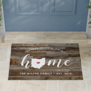 Tapete Ohio Home State Personalizado Wood Look