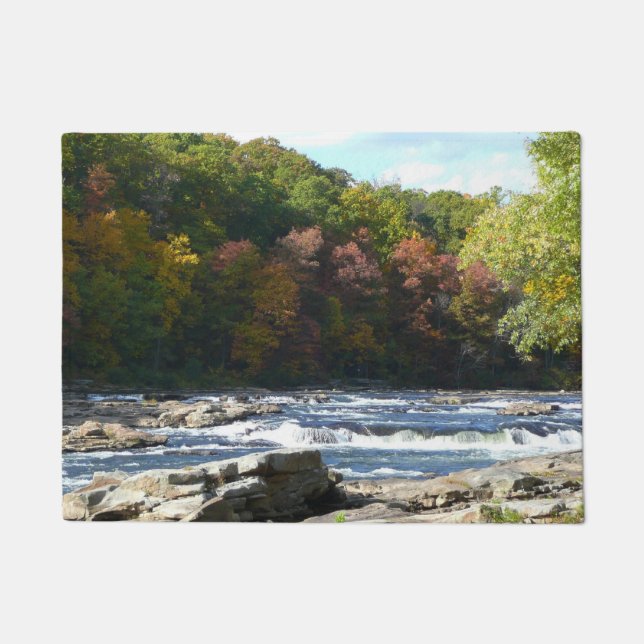 Tapete Ohiopyle River Rapids in Fall Pennsylvania Autumn (Frente)