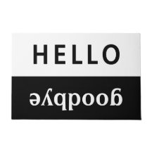 olá adeus preto e branco