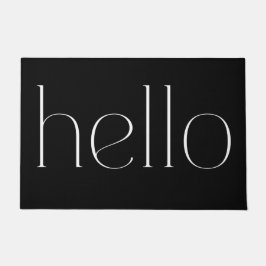 Tapete Olá, Bem-Vindo, Mão Negra Moderna