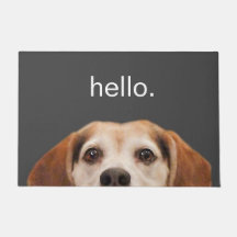 Olá, Bonito Beagle Dog Face Doormat