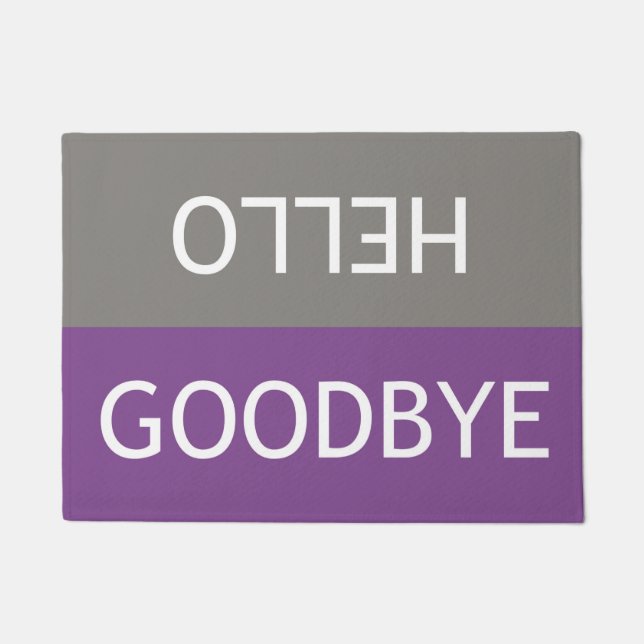 Tapete Olá \ Goodbye Doormat (Frente)