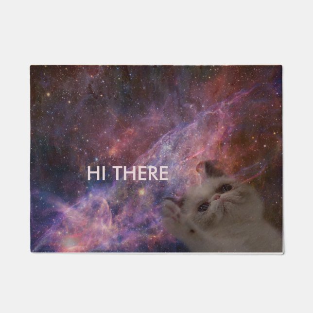 Tapete Olá! lá gato da nebulosa (Frente)