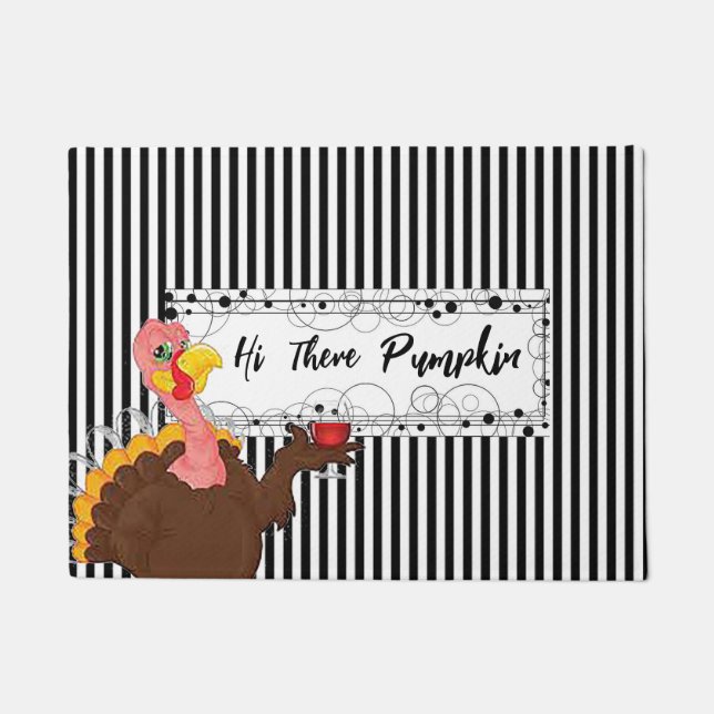 Tapete Olá, Pumpkin Doormat (Frente)
