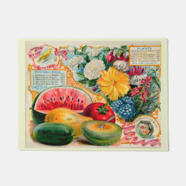 Tapete Old fashioned vegetable fruit flower seed advertis