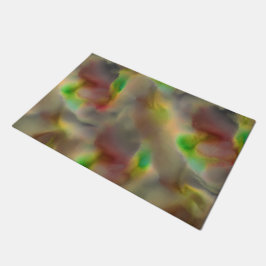 Tapete Olho de vidro em vermelho e verde limão em tons de