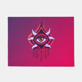 Tapete Olho Demônio Roxo - Arte oculta gótica