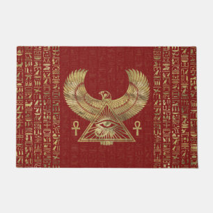 Tapete Olho do ouro de Horus - de Wadjet no couro
