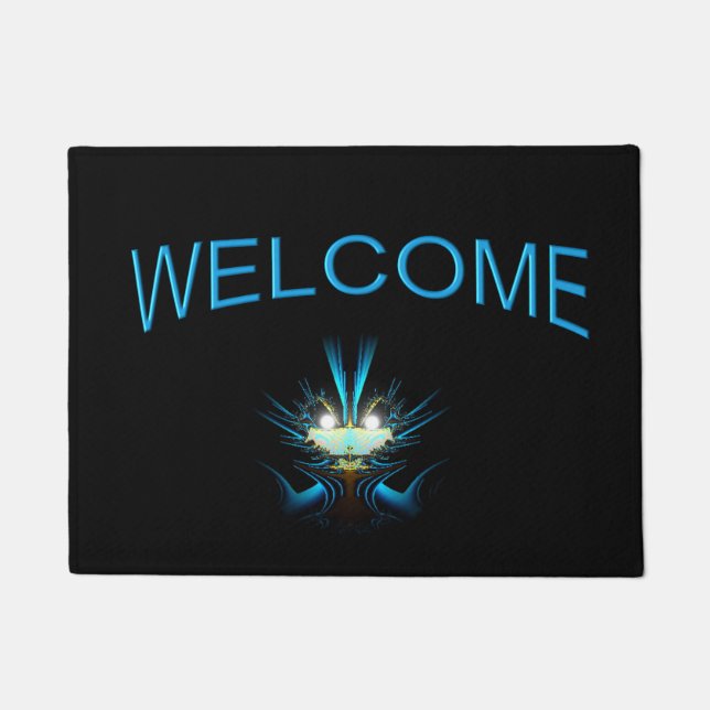 Tapete Olhos brilhantes Alienígena azul (Frente)