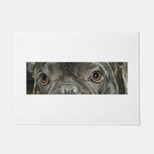 Tapete olhos de brindle de bulddog franceses