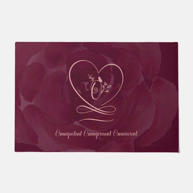 Tapete Omnipotent 2 (Cranberry) Love Letter Design (Frente)