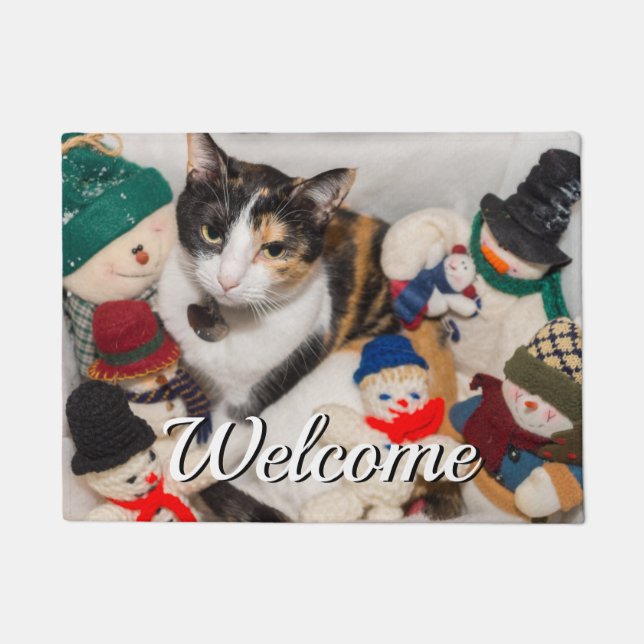 Tapete Onde Está A Porta De Boas-Vindas Do Gato? (Frente)