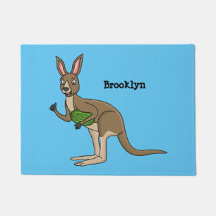 Tapete Óptica ilustração de canguru australiano feliz