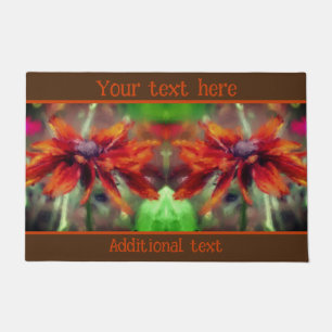 Tapete Orange Black Eyed Susan Flower Art Personalizada