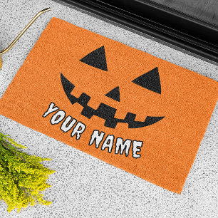 Tapete Orange Pumpkin Personalizado Halloween Seu Nome