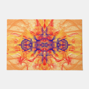 Tapete ORANGE SMOKE - Arte Fractal - Porta