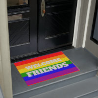 Orgulho gay Rainbow flag Welcome Friends
