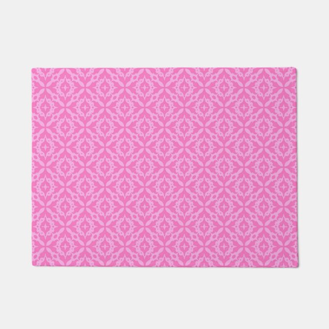 Tapete Ornamental Pink Damask Breast Cancer Awareness (Frente)