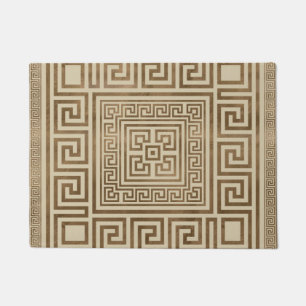 Tapete Ornamento chave grego - meandro grego - ouro