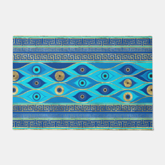 Tapete Ornamento grego de Mau, olhos e chaves gregas
