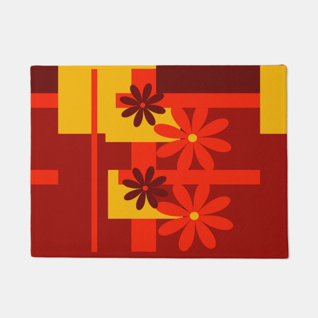 Tapete Os anos 70 alaranjados retros (Frente)