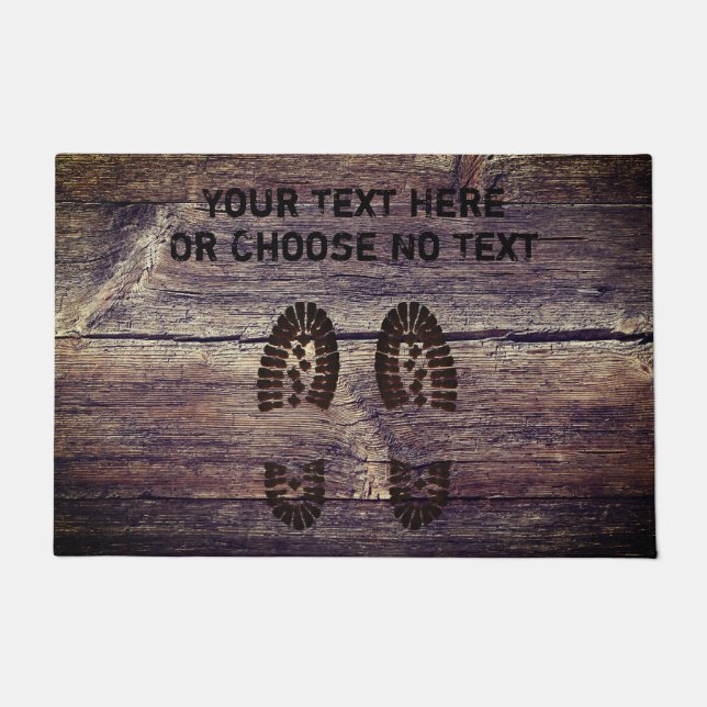 Tapete Os calçados enlameados engraçados do texto feito (Frente)