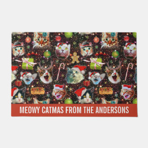 Tapete Os gatos do Natal na galáxia do espaço Stars o