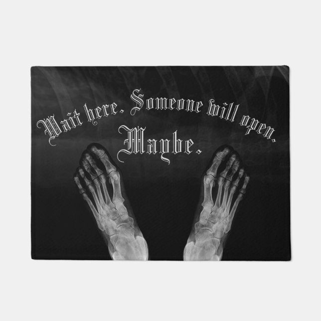 Tapete Os pés médicos da radiologia do raio X esperam (Frente)