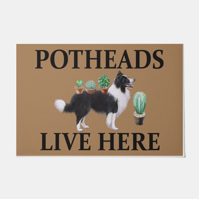 Tapete Os Potheads Vivem Aqui, O Cachorro Dift Lover Coll (Frente)