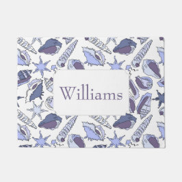 Tapete Os Seashells de Lavendar | adicionam seu nome