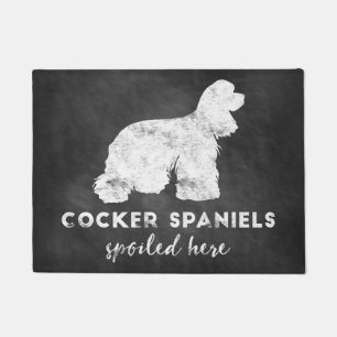 Tapete Os Spaniels de Cocker estragaram aqui o quadro do