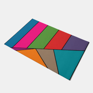 Tapete Os triângulos das listras do MOSAICO coloriram II