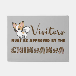 Tapete Os visitantes devem ser aprovados pela porta chihu