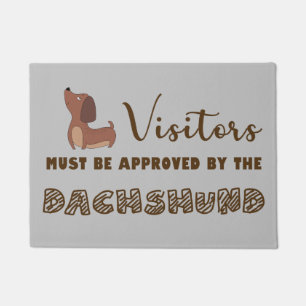 Tapete Os visitantes devem ser aprovados pela porta Dachs