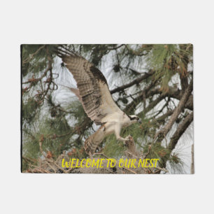 Tapete Osprey - esteira de porta feita sob encomenda do