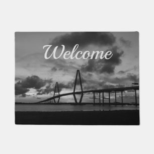 Tapete Ouro Arthur Ravenel Pano Grayscale Bem-vindo