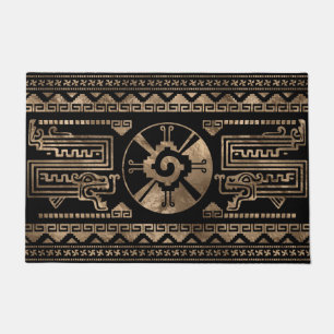 Tapete Ouro de Hunab Ku no preto